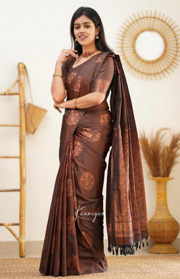 Soft Lichi 4064 Fancy Wear Silk Saree Collection